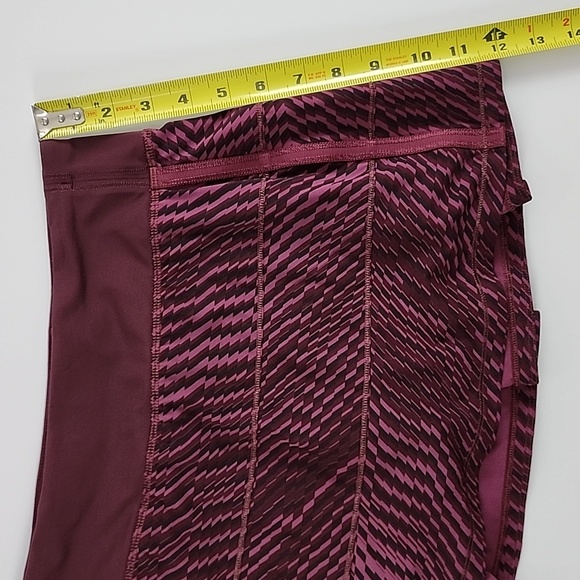 Lululemon Pace Rival Skirt II Shifted Horizon Red Grape Black Bordeaux Sz 6 Reg - Picture 14 of 15